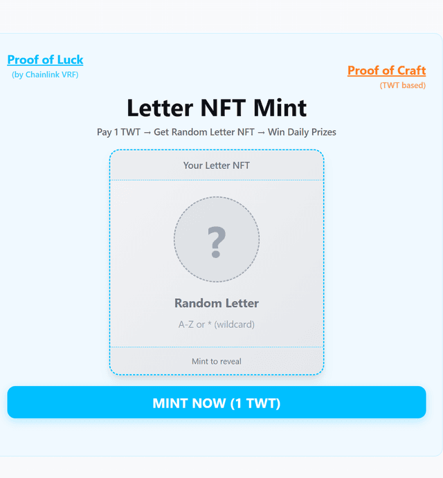Mint Letter NFT - Step 1